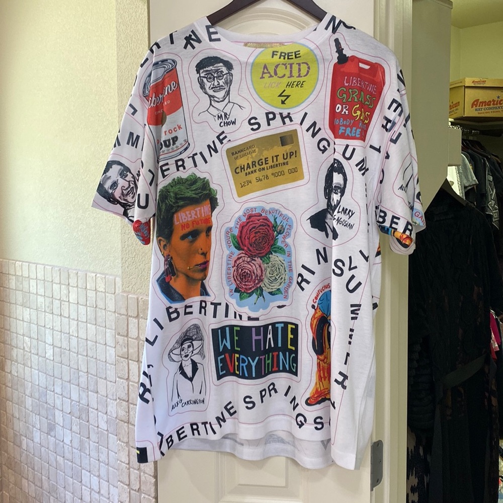 Designer men’s tee, signed by libertine